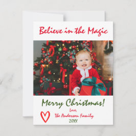 Cree en la tarjeta de Navidad con foto mágica de N