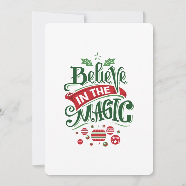 Cree en la tipografía mágica de Navidad (Anverso)