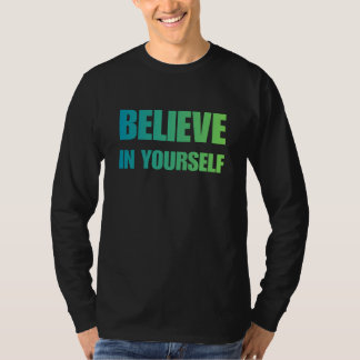 Cree en Sí Mismo – Camiseta Motivacional Negrita