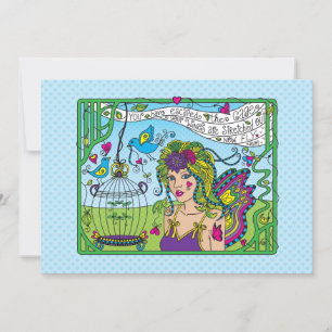 Cree en su tarjeta plana de 7" x 5"