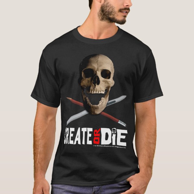 "Cree o muera" camiseta negra (Anverso)