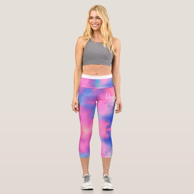cree personalizado tyedye capri leggings lover ent (Anverso)