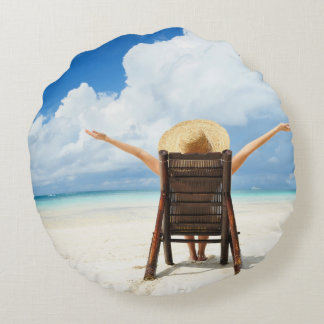 Cree su propia almohada redonda de la foto