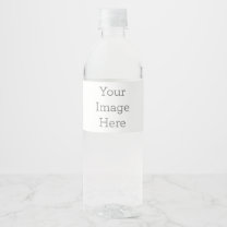 Cree su propia etiqueta de botella de agua (8" x 2
