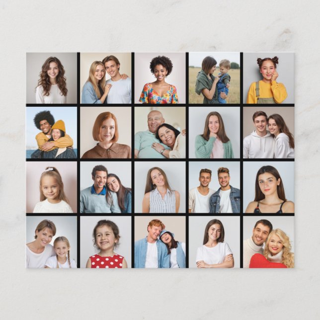 Cree su propia hoja de papel de 20 Collages de fot (Anverso)