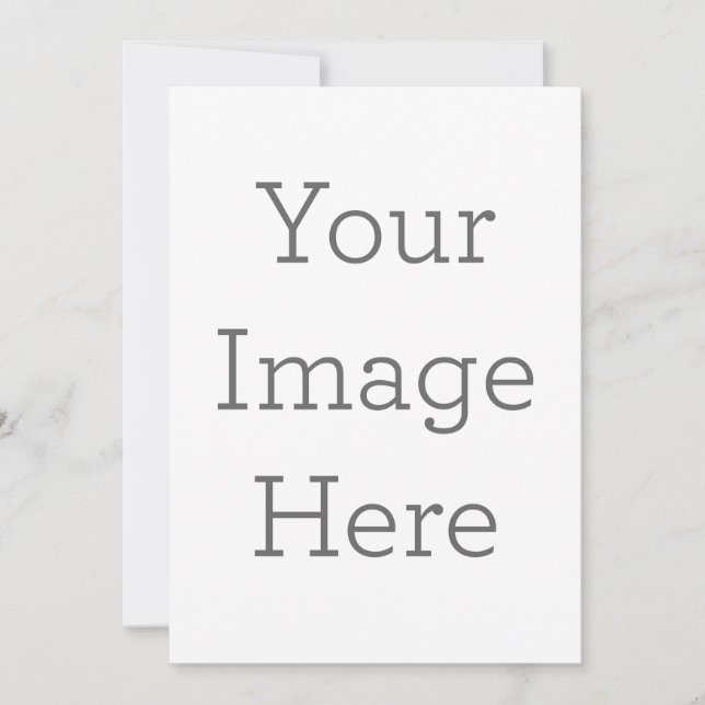 Invitación plana, Tamaño: 12.7 cm x 17.8 cm, Papel: Mate Signatura, Esquinas: Cuadrada, Sobres: Blanco, Calidad de impresión: Estándar (Anverso)