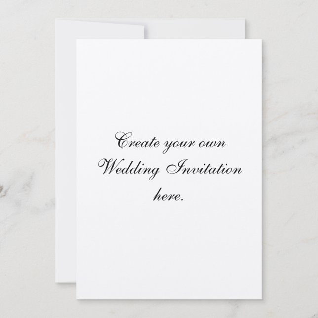 Cree su propia invitación de encargo de la bodas (Anverso)