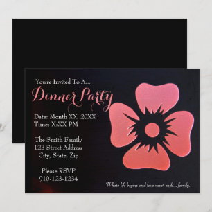 Cree su propia invitación del fiesta de cena
