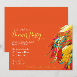 Cree su propia invitación del fiesta de cena
