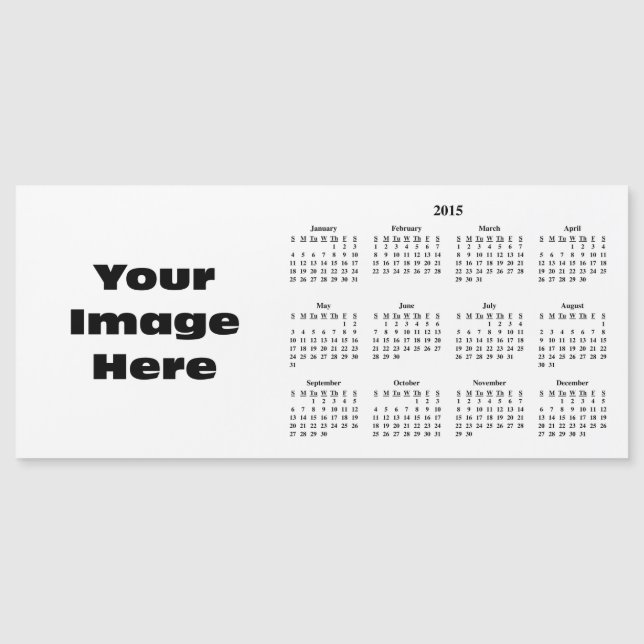 Cree su propia plantilla de calendario 2015 (Anverso)