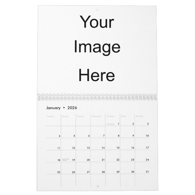 Cree su propia plantilla del calendario de la foto (Jan 2026)