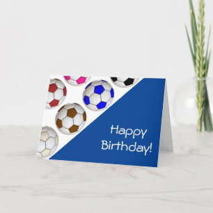 Cree su propia tarjeta de cumpleaños del fútbol