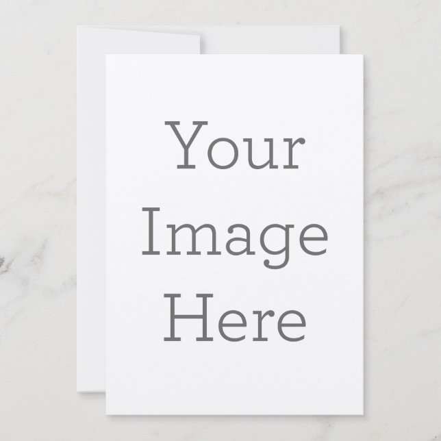 Tarjeta navideña plana, Tamaño: 12,7 cm x 17,8 cm, Papel: Acabado Suave Premium, Esquinas: Cuadrada, Sobres: Blanco (Anverso)