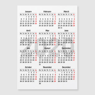 Cree su propia tarjeta magnética del calendario 20