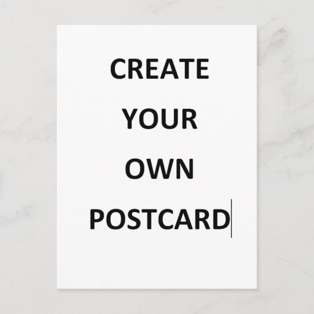 CREE SU PROPIA TARJETA POSTAL (Anverso)