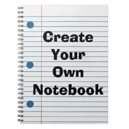 Cree su propio cuaderno lindo del papel de escuela