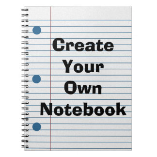 Cree su propio cuaderno lindo del papel de escuela