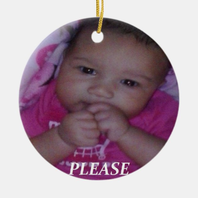 Cree su propio ornamento de cerámica personalizado (Frente)