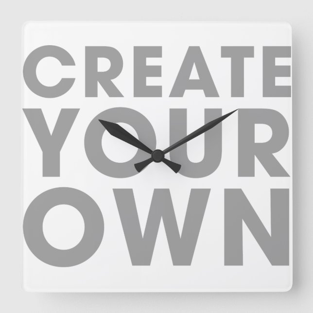 Cree su propio reloj (Anverso)