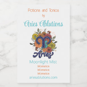 Cree su propio Starry Floral Aries Zodiac