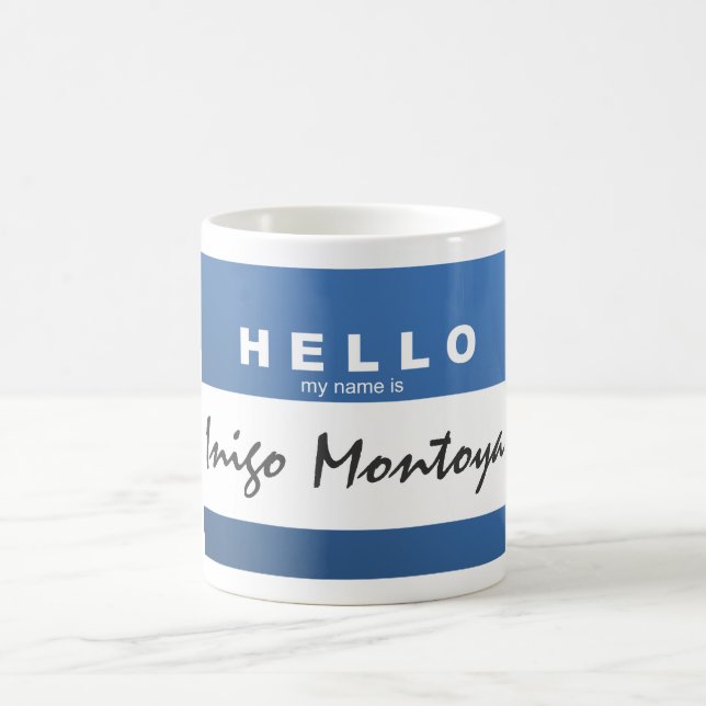 Cree sus los propios "hola que es mi nombre…" Taza (Centro)