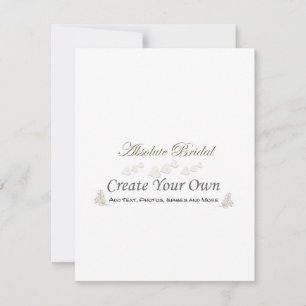 Cree sus propias invitaciones de la boda 4,25" x