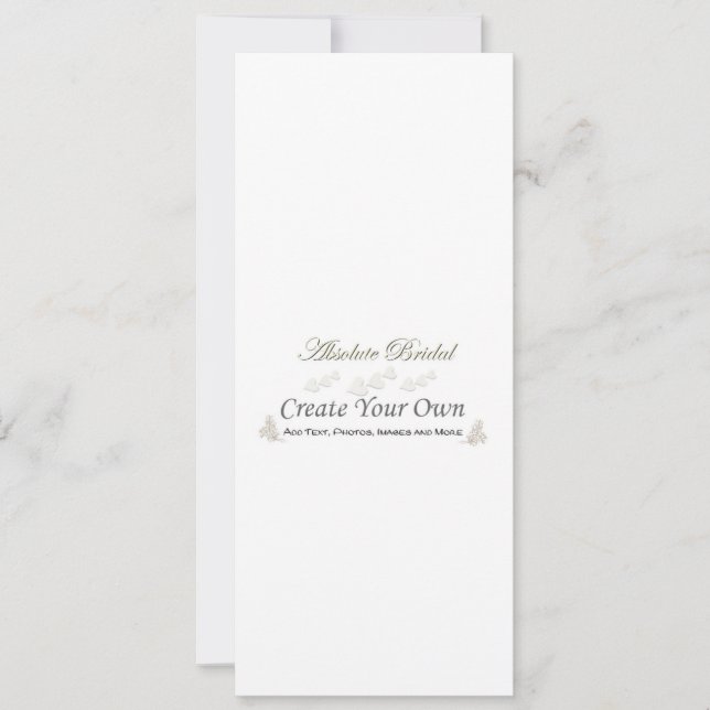 Cree sus propias invitaciones de la boda 4" x (Anverso)