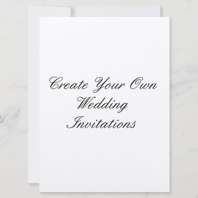 Cree sus propias invitaciones del boda 6,5" x (Anverso)
