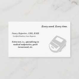 Cree sus propias tarjetas de visita del reportero