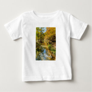 Creek Otoño Reflexiones Vertical Camiseta Bebé