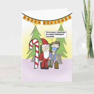 Créeme (año duro - mascado) tarjeta de vacaciones