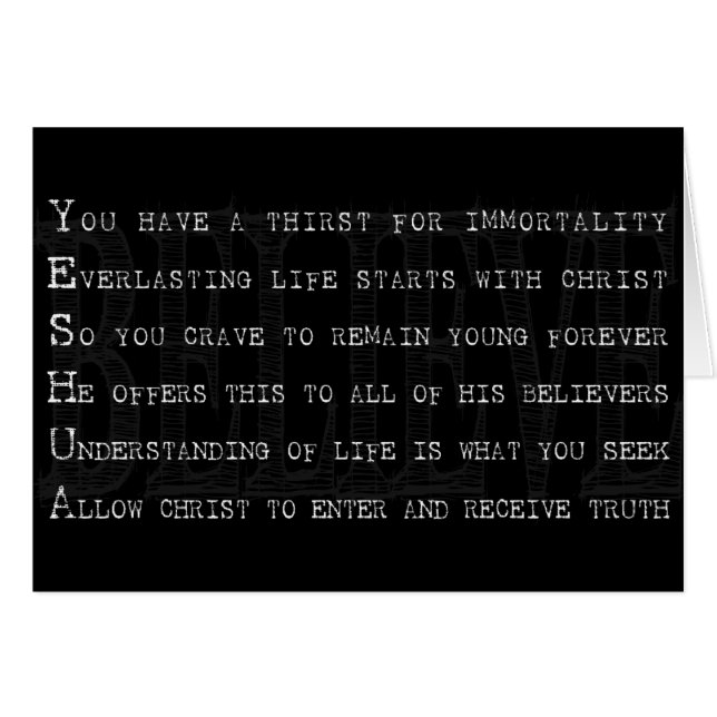 Créeme Yeshua. cristiano (Anverso (Horizontal))