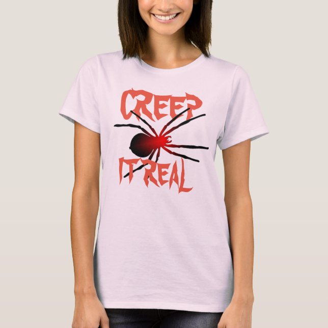 Creep It Real Spooky Halloween Diseño de camisetas (Anverso)