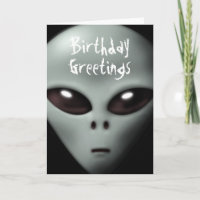 Creepe tarjeta de cumpleaños para extranjeros