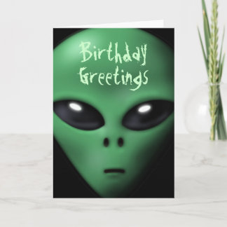 Creepe tarjeta de cumpleaños para extranjeros
