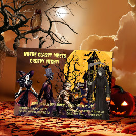 Creepy Fun Fun Halloween Party Invitación