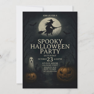 Creepy Guay Spooky Halloween Party Invitación
