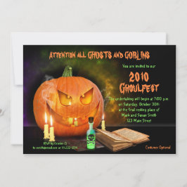 Creepy Invitación a la fiesta de Halloween de Jack