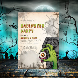 Creepy Invitación de la fiesta de Halloween para A