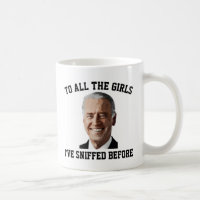 CREEPY JOE BIDEN FUNNY SNIFF tazas de café