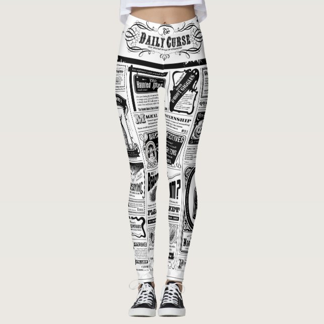Creepy leggings de periódicos (Anverso)