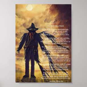Creepy Scarecrow arte oscuro y poema