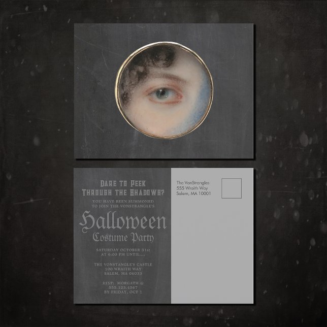 Creepy Witch Eye Halloween Invitación (Subido por el creador)