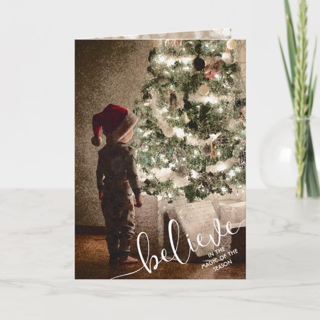 Creer árbol de Navidad doblado (Anverso)