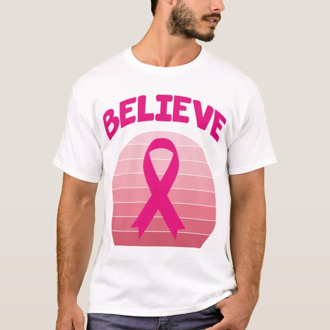 Creer camiseta retro de cinta rosa (Anverso)