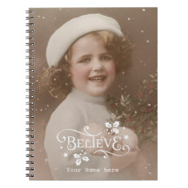 creer cuaderno navidad vintage retro