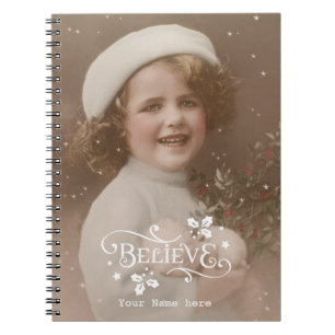 creer cuaderno navidad vintage retro