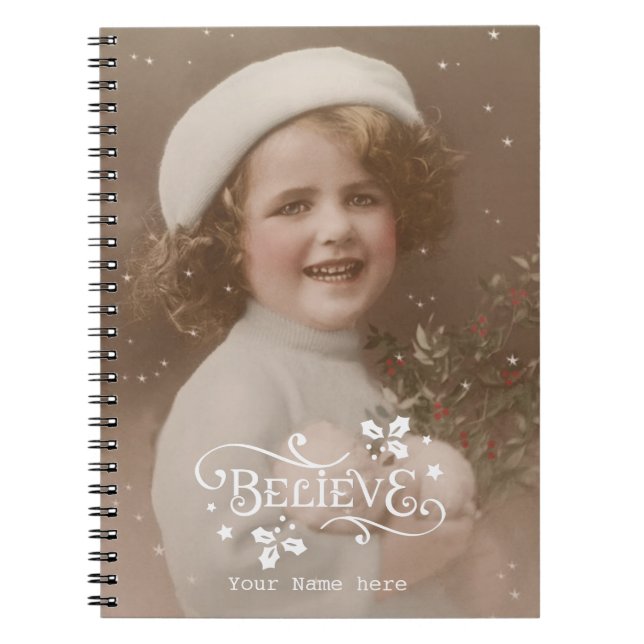 creer cuaderno navidad vintage retro (Frente)