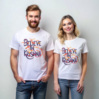'Creer en Krishna' Inspiradora camiseta
