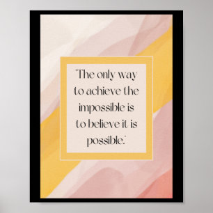 Creer En La Imposible Cita Inspiradora Del Arte